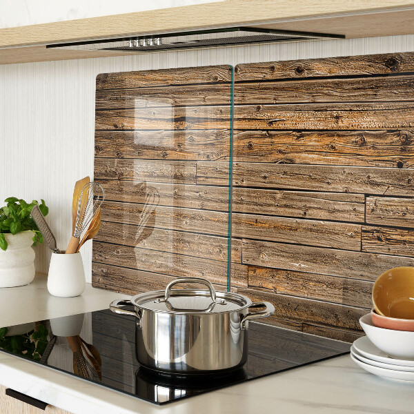 Snijplanken van glas Houten plank met een raam