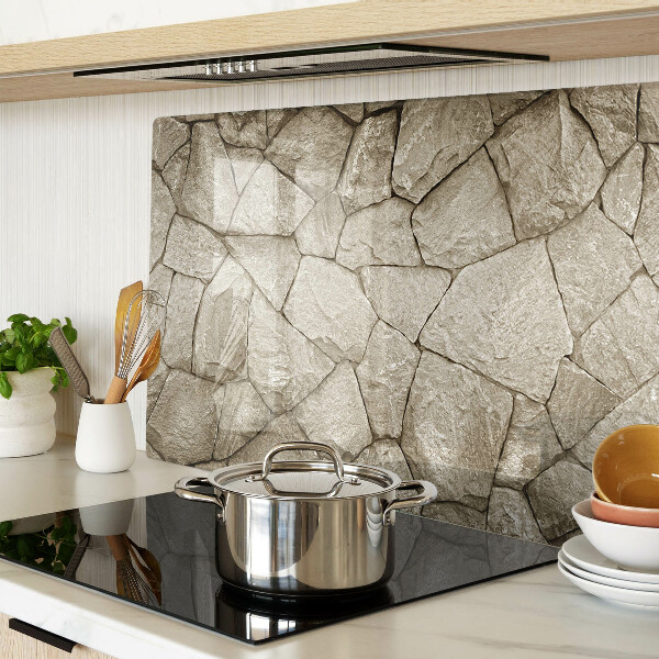 Snijplanken glas Mozaïek van steen in bruine tinten