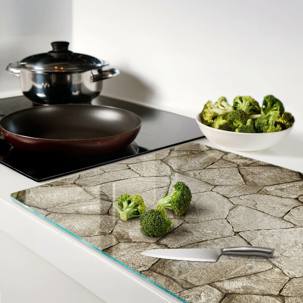 Snijplanken glas Mozaïek van steen in bruine tinten