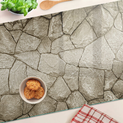 Snijplanken glas Mozaïek van steen in bruine tinten