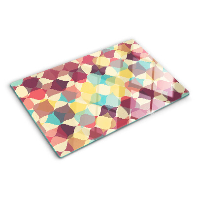 Snijplanken glas De geometrie van gekleurde cirkels