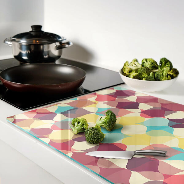 Snijplanken glas De geometrie van gekleurde cirkels