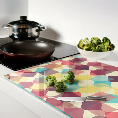 Snijplanken glas De geometrie van gekleurde cirkels