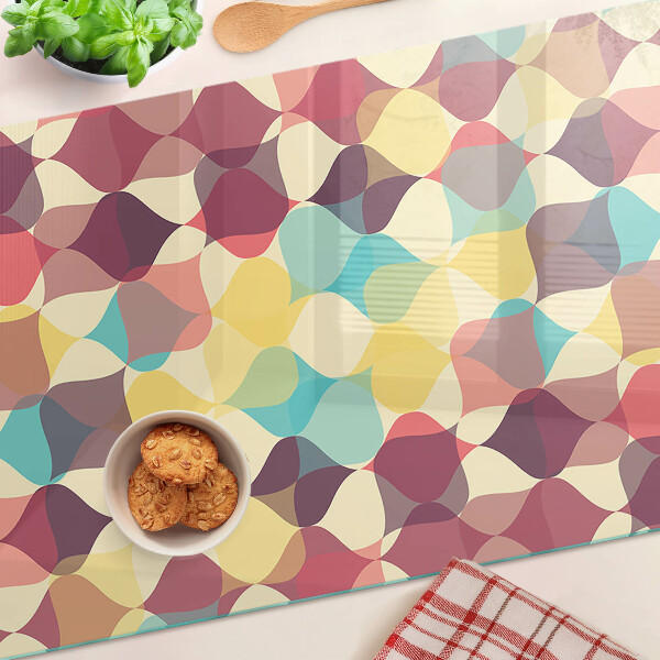 Snijplanken glas De geometrie van gekleurde cirkels