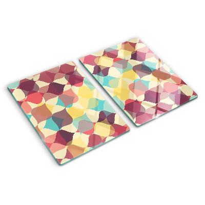 Snijplanken glas De geometrie van gekleurde cirkels