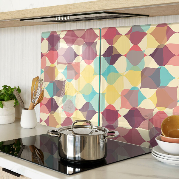 Snijplanken glas De geometrie van gekleurde cirkels