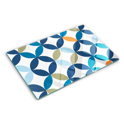 Snijplanken van glas Geometrische bladeren in verschillende kleuren