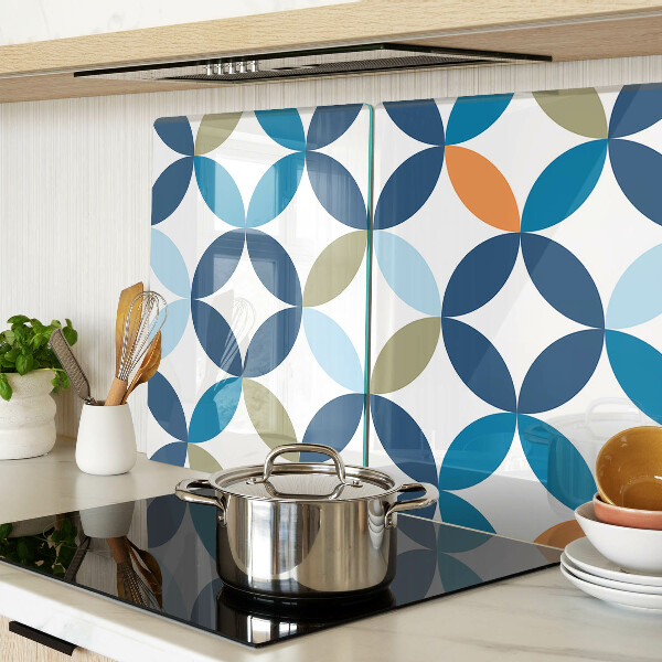 Snijplanken van glas Geometrische bladeren in verschillende kleuren