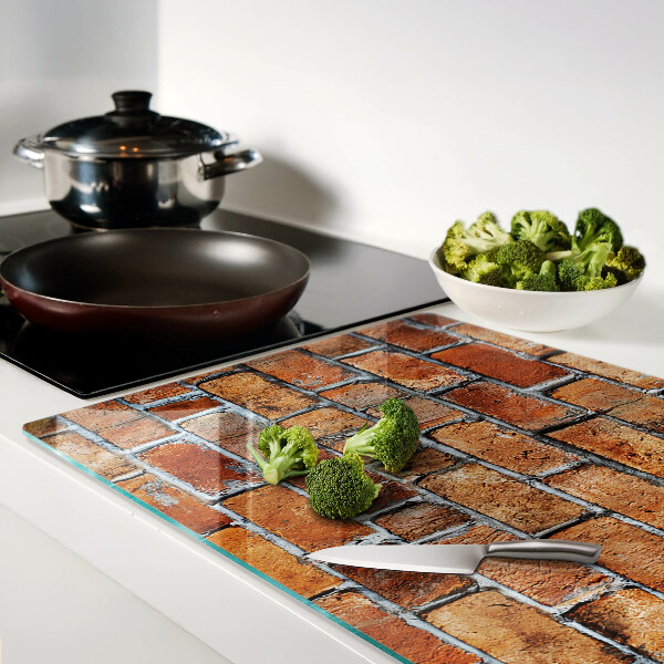 Snijplanken glas Bakstenen muur