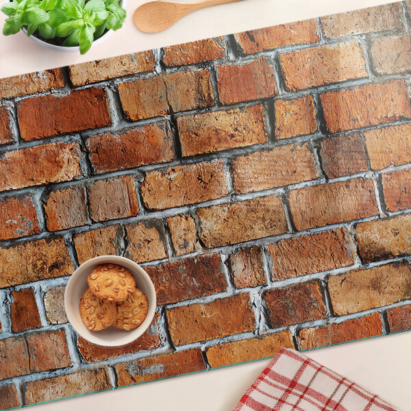 Snijplanken glas Bakstenen muur