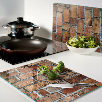 Snijplanken glas Bakstenen muur