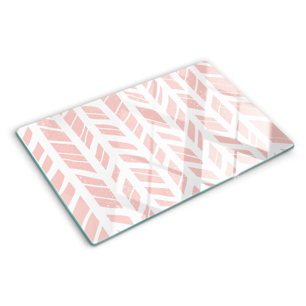 Snijplanken van glas Bladeren in een roze tint