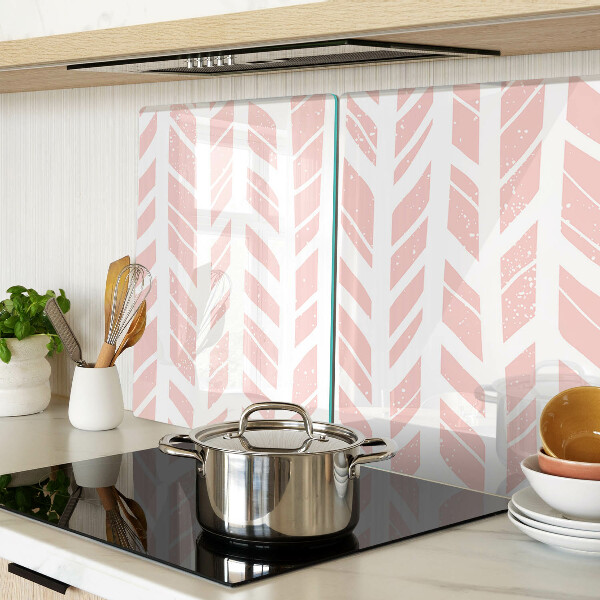 Snijplanken van glas Bladeren in een roze tint