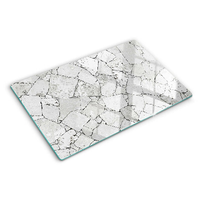 Snijplanken van glas Gebarsten marmer