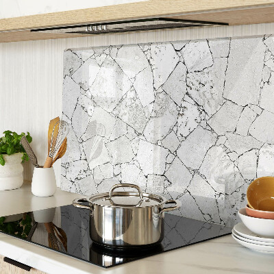 Snijplanken van glas Gebarsten marmer