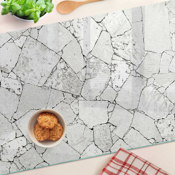Snijplanken van glas Gebarsten marmer