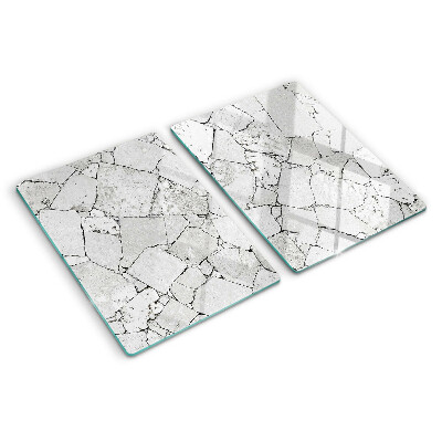 Snijplanken van glas Gebarsten marmer