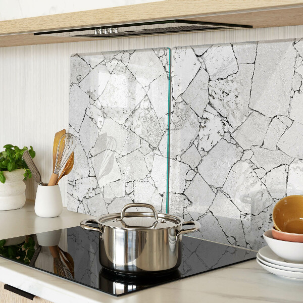 Snijplanken van glas Gebarsten marmer