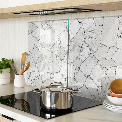 Snijplanken van glas Gebarsten marmer