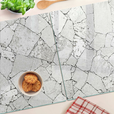 Snijplanken van glas Gebarsten marmer