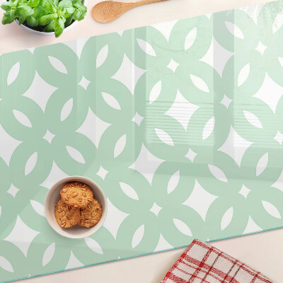 Glazen snijplanken Geometrische patronen in pastelkleuren