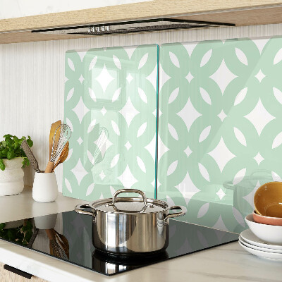 Glazen snijplanken Geometrische patronen in pastelkleuren