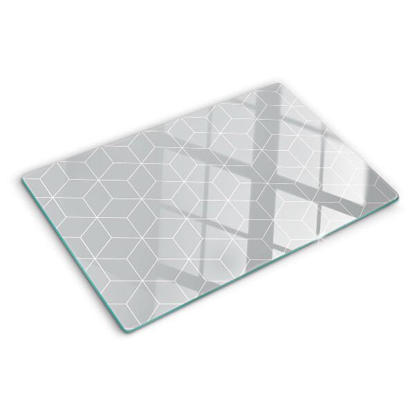 Snijplanken van glas Hexagonaal geometrisch raster