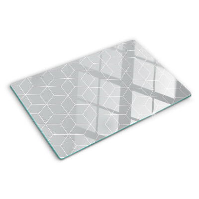 Snijplanken van glas Hexagonaal geometrisch raster