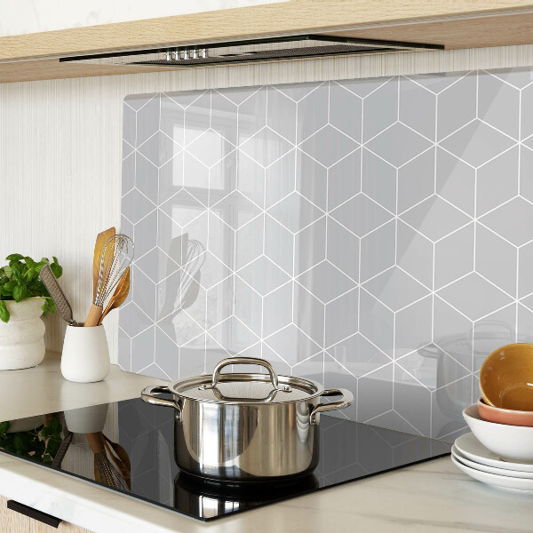 Snijplanken van glas Hexagonaal geometrisch raster