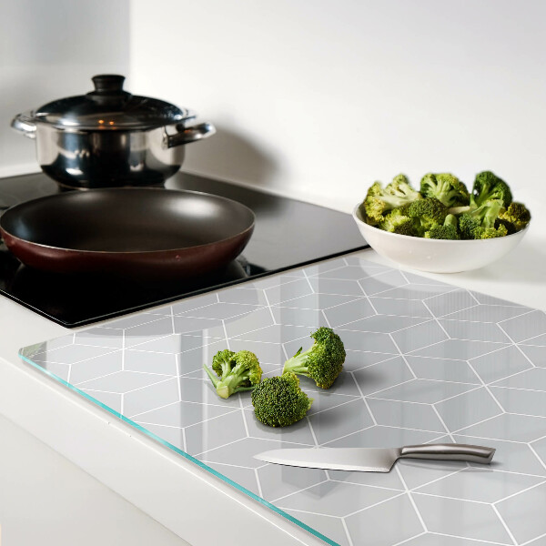 Snijplanken van glas Hexagonaal geometrisch raster