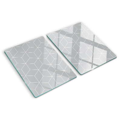 Snijplanken van glas Hexagonaal geometrisch raster
