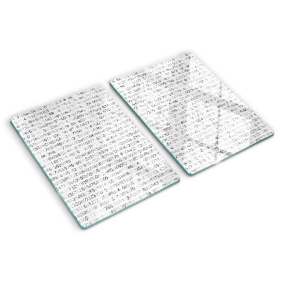 Snijplanken van glas Een reeks getallen