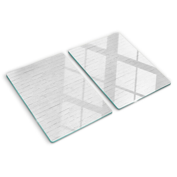 Glazen snijplanken Witte vloerplanken