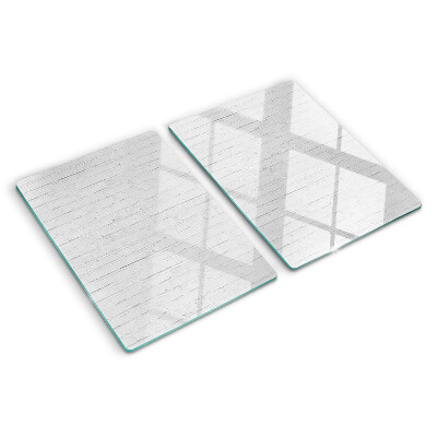 Glazen snijplanken Witte vloerplanken