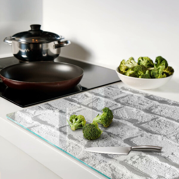 Glazen snijplanken Bakstenen muur