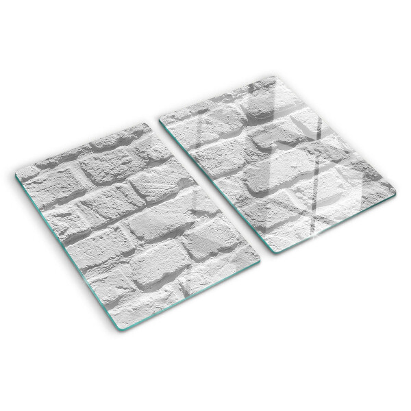 Glazen snijplanken Bakstenen muur
