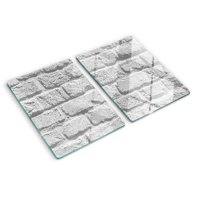 Glazen snijplanken Bakstenen muur