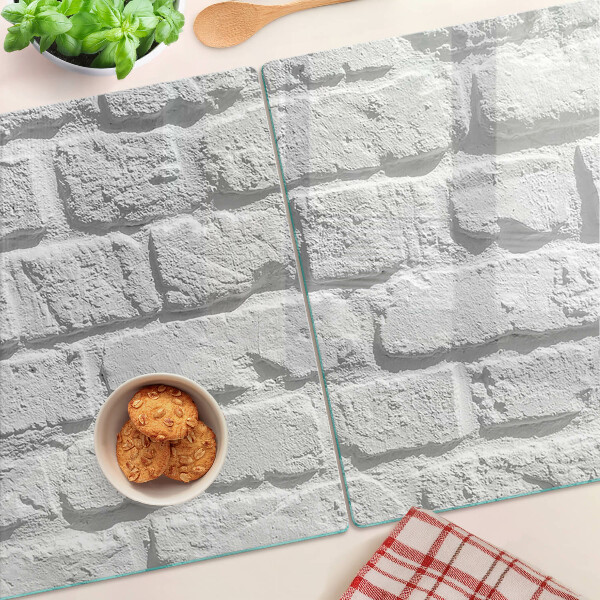 Glazen snijplanken Bakstenen muur