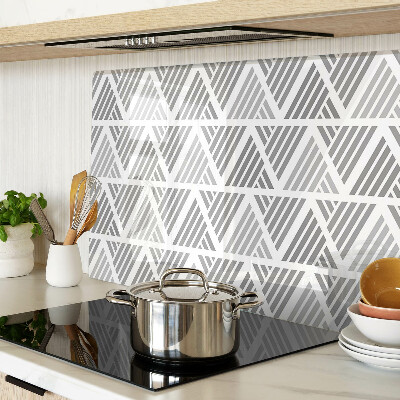 Snijplanken glas Geometrische patronen in grijstinten