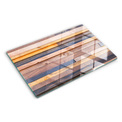 Glazen snijplanken Planken in houttint