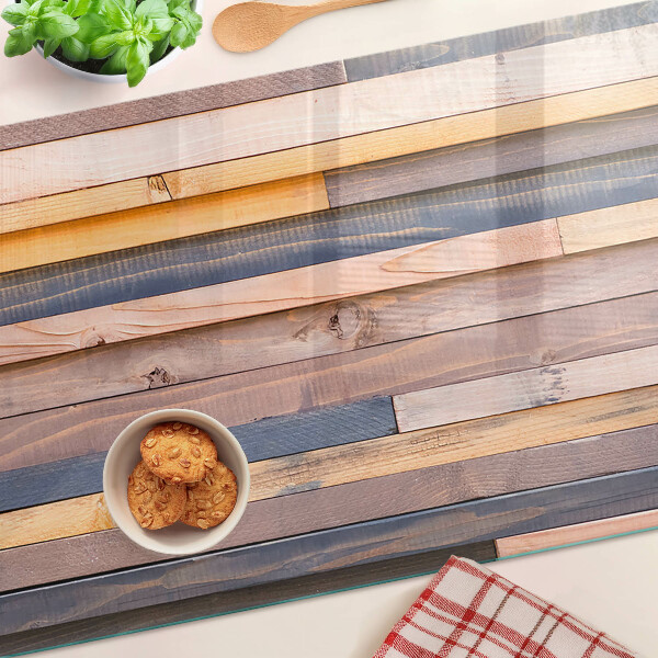 Glazen snijplanken Planken in houttint