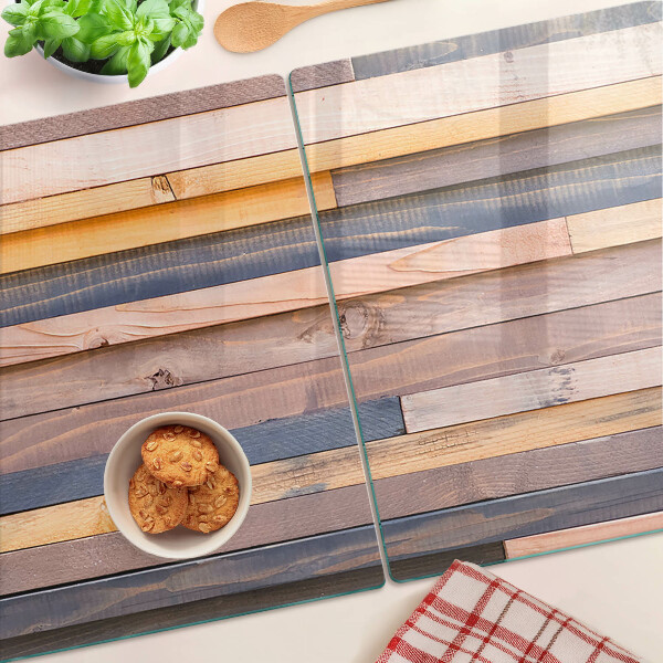 Glazen snijplanken Planken in houttint