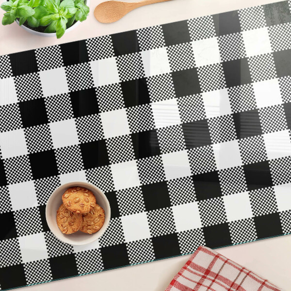 Snijplanken van glas Geruit motief