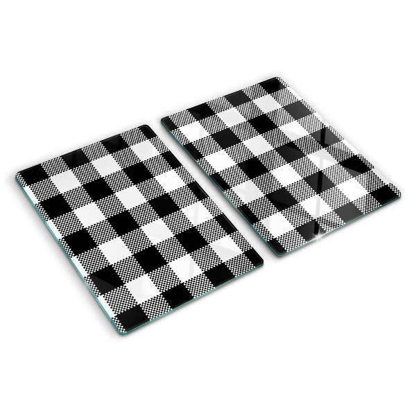 Snijplanken van glas Geruit motief