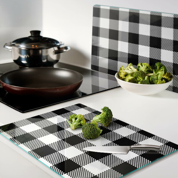 Snijplanken van glas Geruit motief