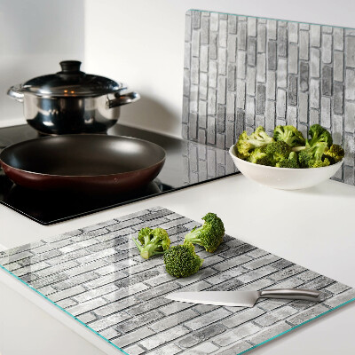 Snijplanken glas Bakstenen muur