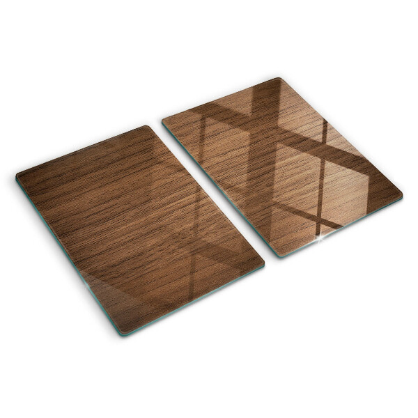 Glazen snijplanken Walnoothout