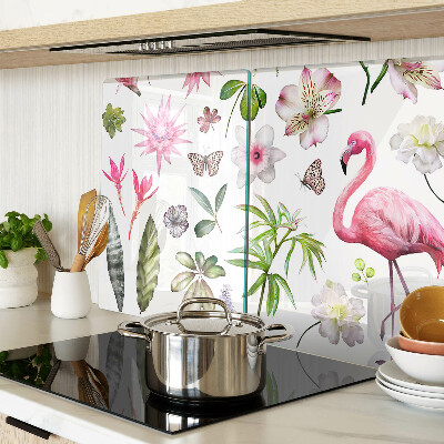 Snijplanken van glas Tropische bloemen- en vogelcollectie