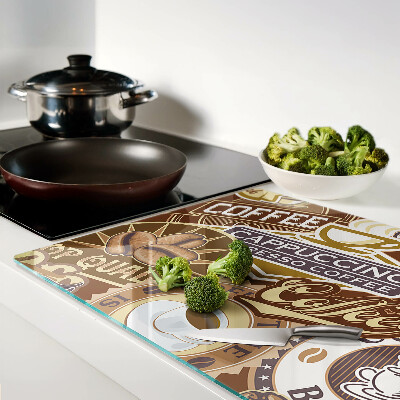 Glazen snijplanken Koffie en espresso