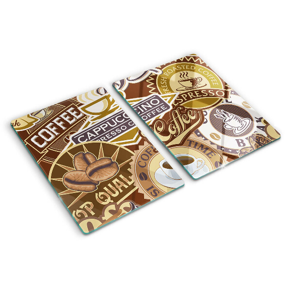 Glazen snijplanken Koffie en espresso